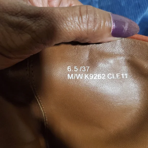 Kork-Ease Bailey Knee High Clog Heeled Platform Boots Rust/Cognac Size 6.5 - Picture 8 of 9